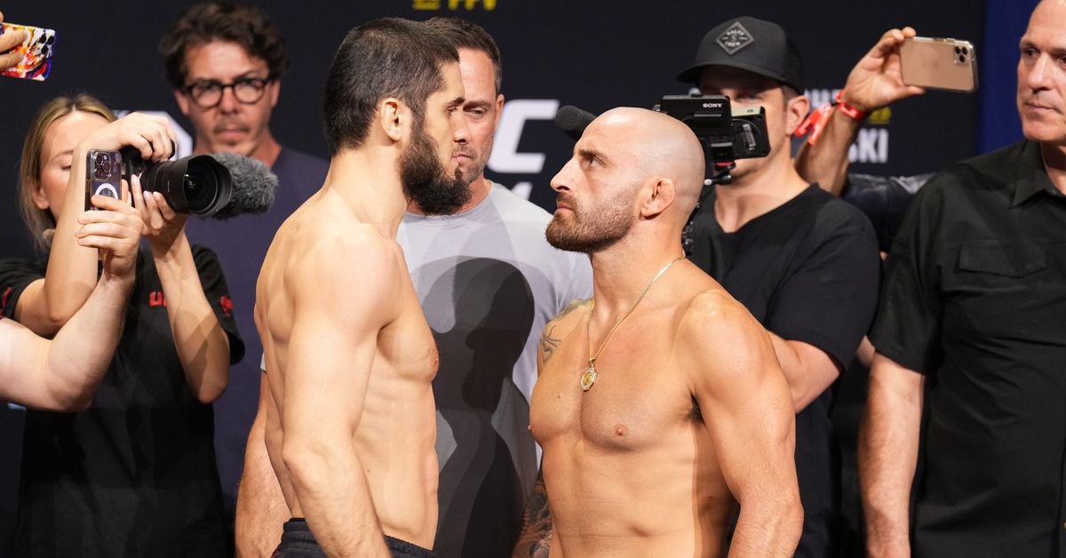 Enfrentamientos de UFC 284: Alexander Volkanovski se encendió en el enfrentamiento final con Islam Makhachev