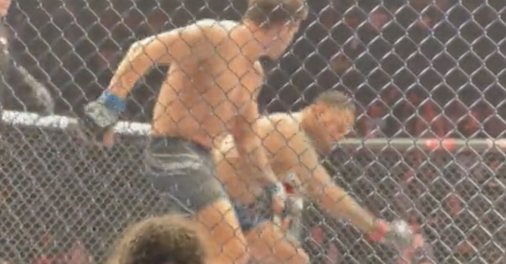 Video: Jake Gyllenhaal anota un 'nocaut' en el video destacado en la grabación de 'Road House' durante UFC 285