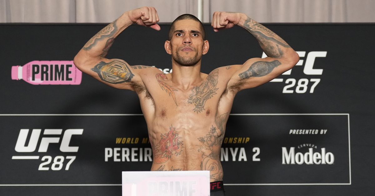 Resultados del pesaje de UFC 287: Alex Pereira, Israel Adesanya listos para el combate de rencor del evento principal, un luchador pierde el peso