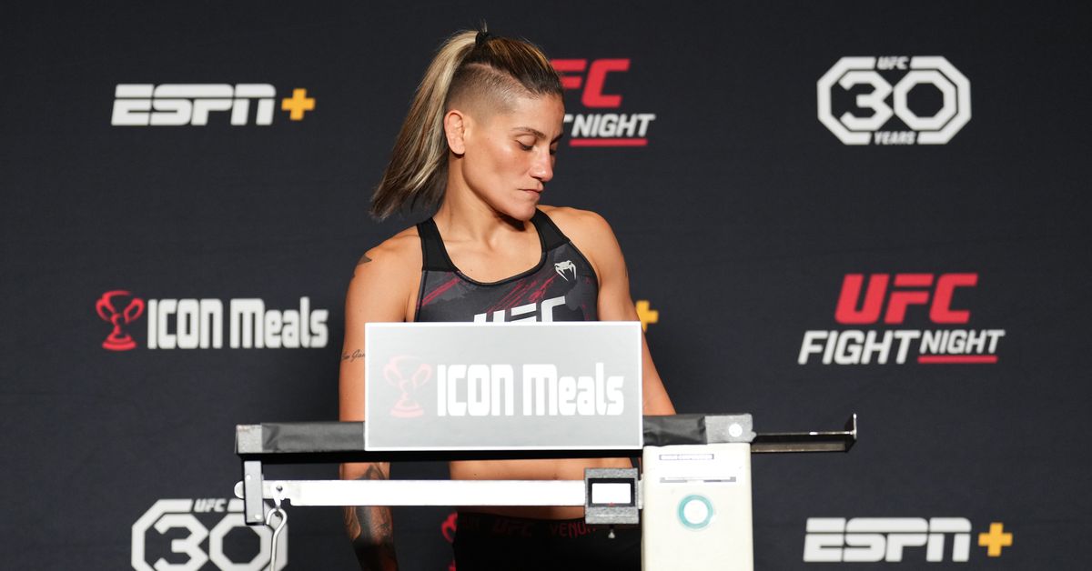 Resultados del pesaje de UFC Vegas 71: Priscila Cachoeira falla por 4 libras, pelea cancelada