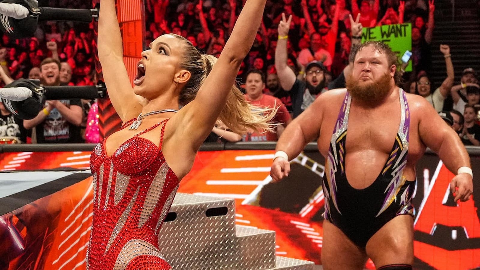 Maxxine Dupri lucha en el primer combate de su carrera en WWE Raw
