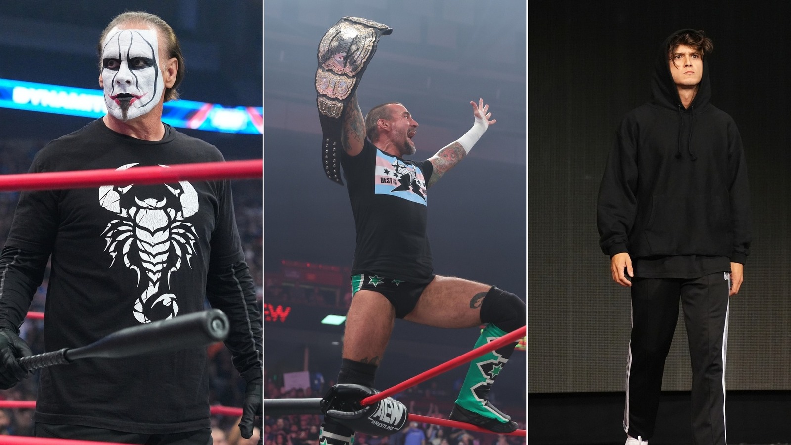 Sting, CM Punk, Darby Allin y HOOK triunfan en el evento principal de AEW Collision