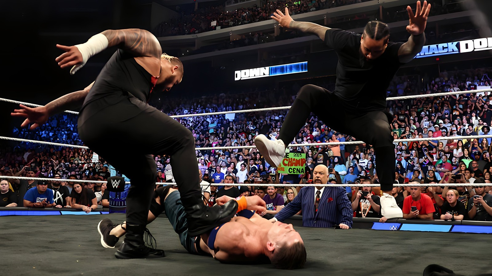 John Cena vs.  Jimmy Uso y Solo Sikoa agregados a la tarjeta WWE Fastlane