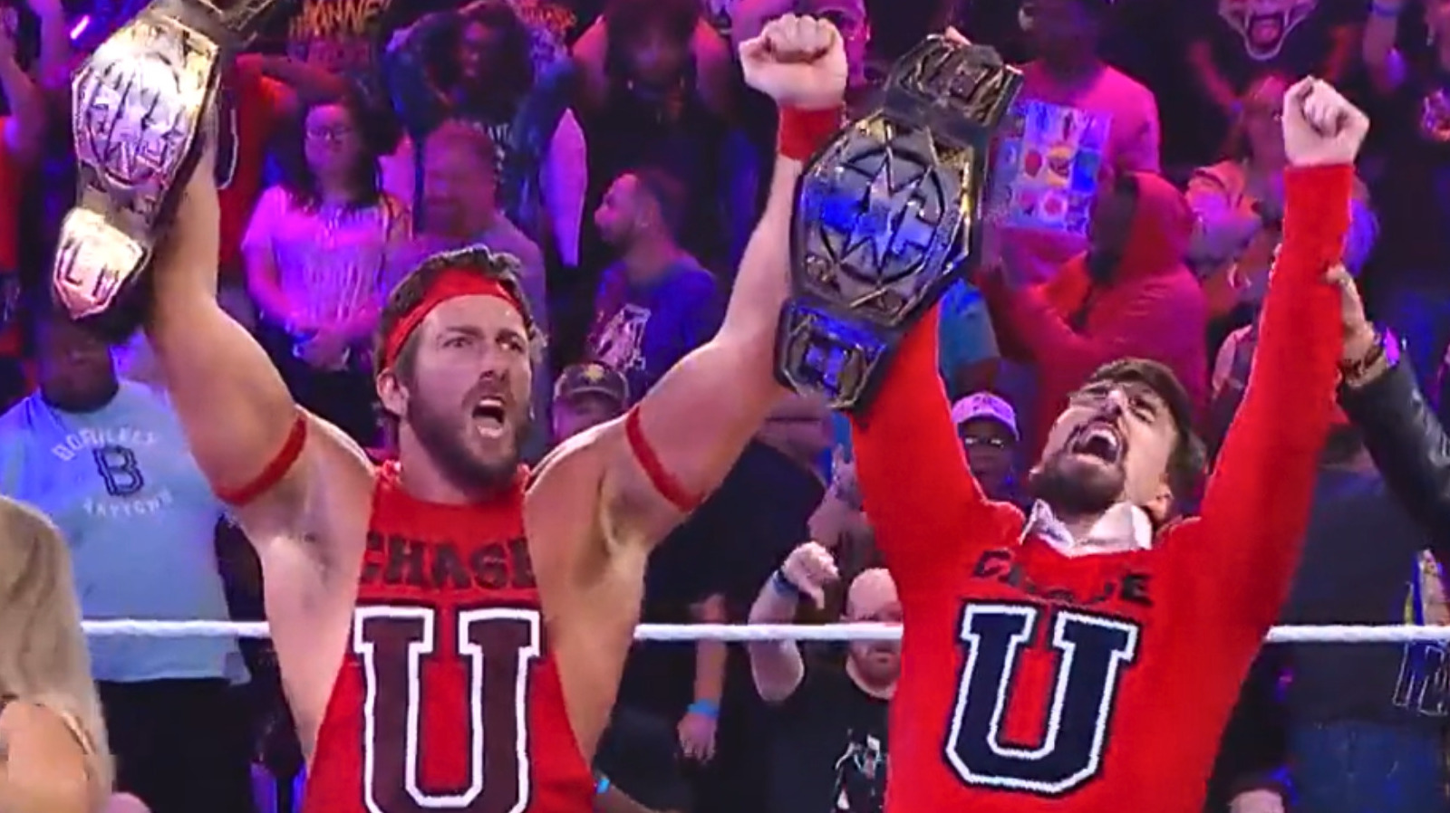 Chase U derrota a la familia D'Angelo en WWE NXT Halloween Havoc para reclamar los títulos en parejas