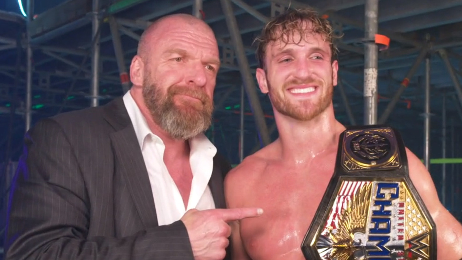 El campeón estadounidense WWE Logan Paul habla sobre su relación con Triple H