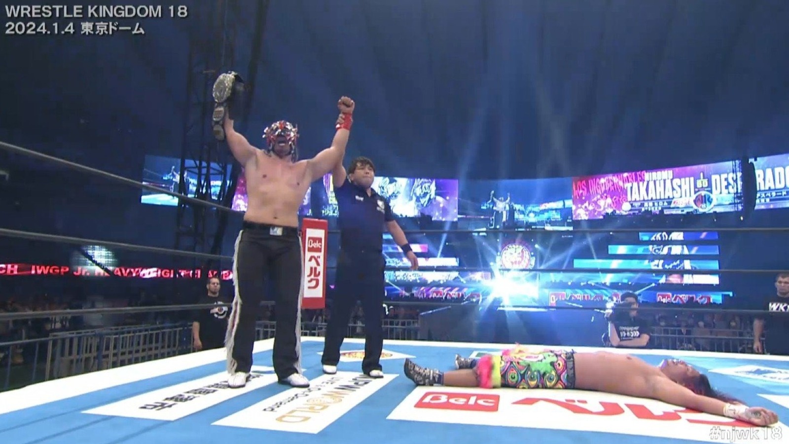 El Desperado gana el campeonato de peso pesado Jr. IWGP en Wrestle Kingdom 18