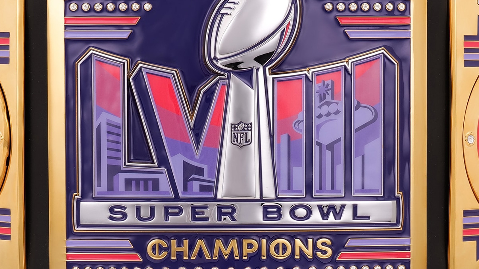 WWE lanza el cinturón del título del campeonato del Super Bowl LVIII