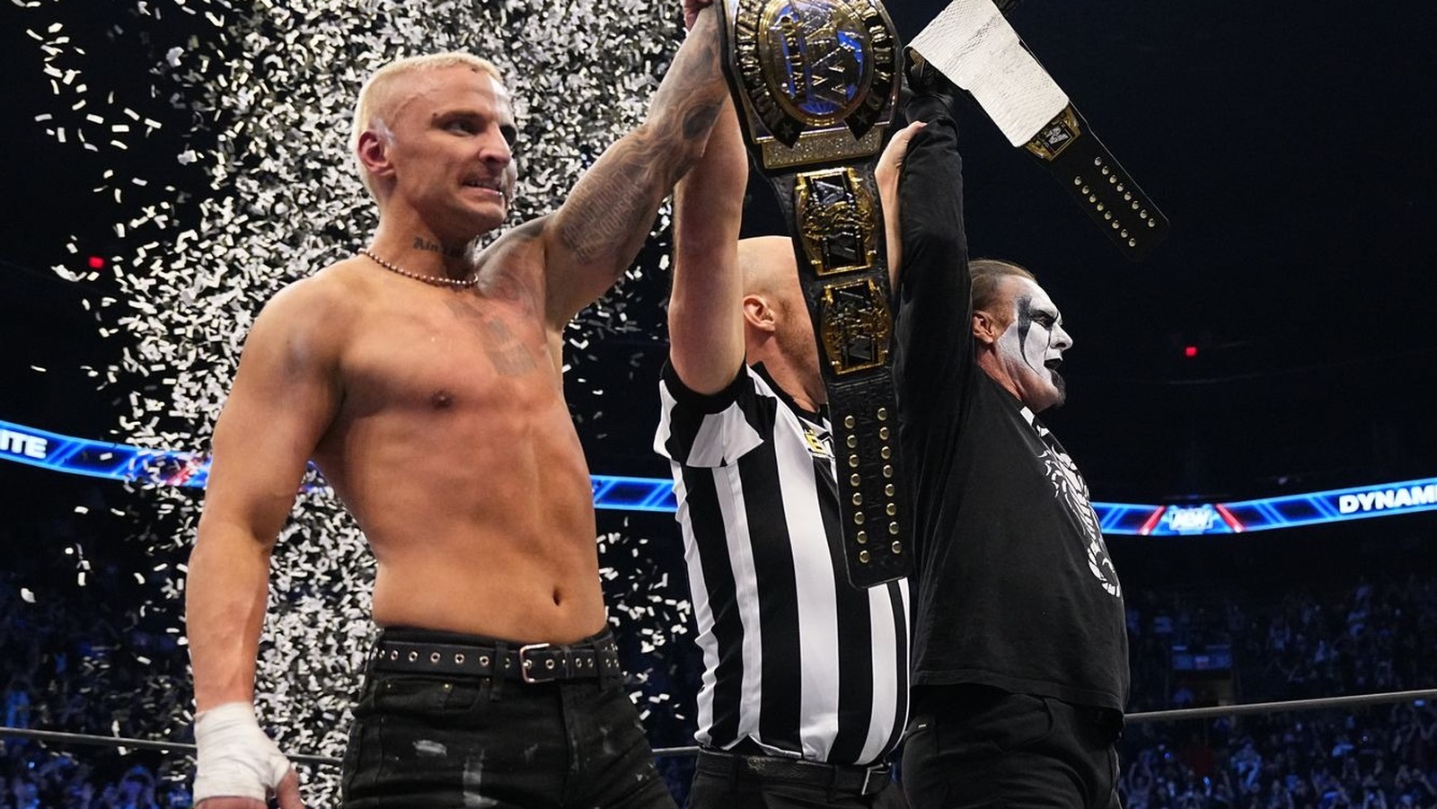 AEW deja vacantes los títulos en parejas tras el retiro de Sting, el torneo está programado para marzo