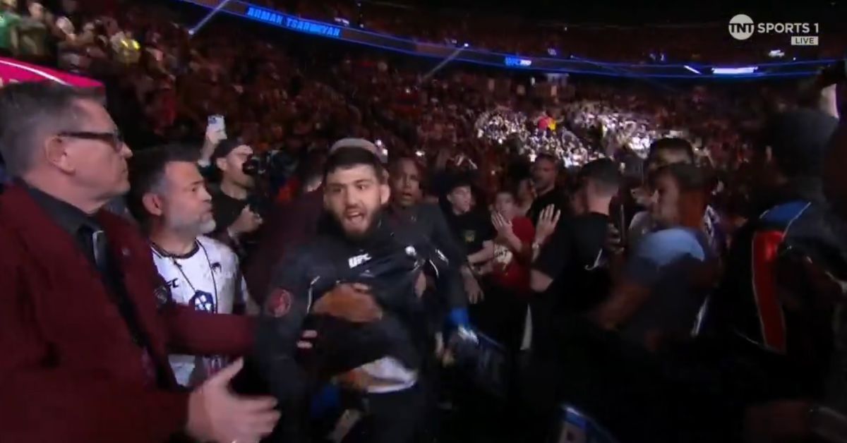 Seguimiento de eventos especiales de UFC 300: Arman Tsarukyan discute brevemente con los fanáticos antes de la pelea con Charles Oliveira