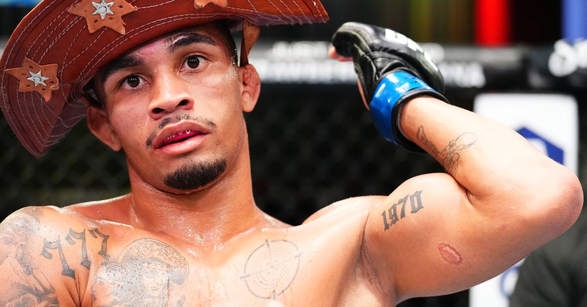 Andre Lima quiere un bono real en UFC 302 después de un cheque de $50,000 por una mordida y un tatuaje extraños en su debut