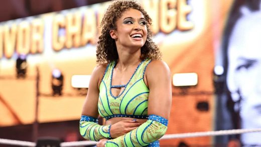 Competidores para el combate de escaleras por el campeonato norteamericano femenino de WWE NXT