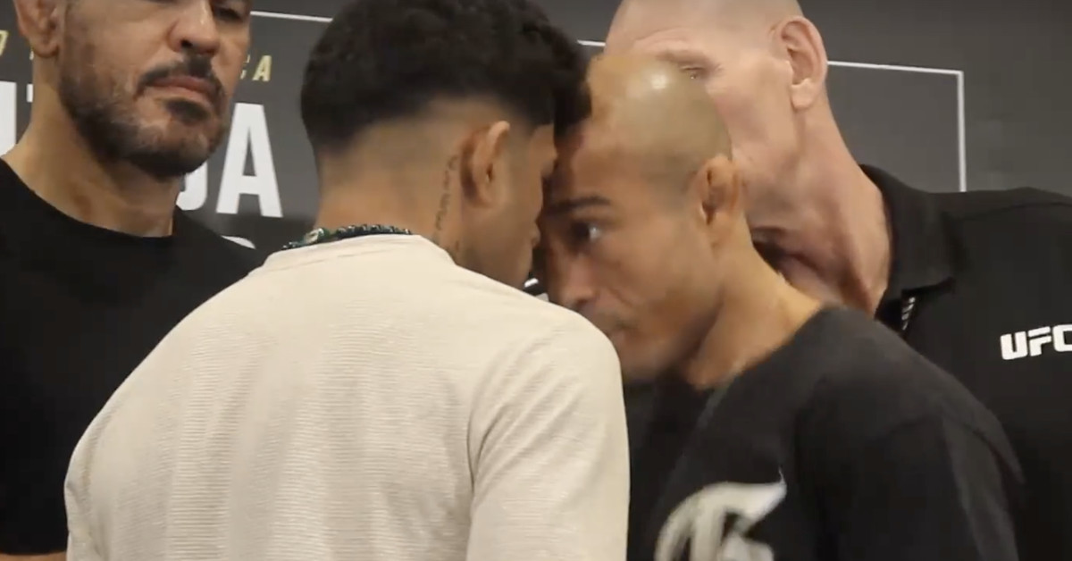 Enfrentamientos del día de prensa de UFC 301: José Aldo y Jonathan Martínez se separaron después de una acalorada mirada
