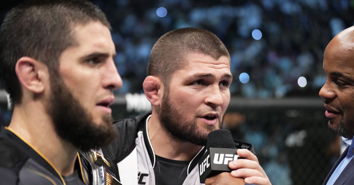 Khabib Nurmagomedov respeta a Dustin Poirier pero espera que Islam Makhachev acabe con él en UFC 302