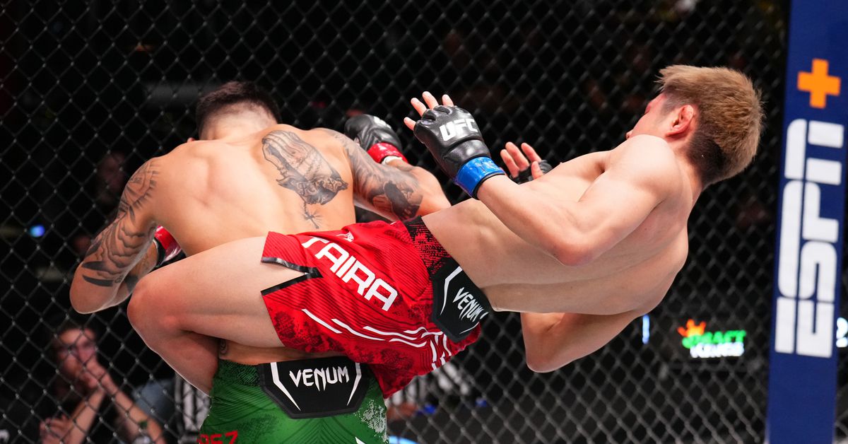 Bonos de UFC Vegas 93: Tatsuro Taira cobra $50 mil adicionales por terminar el evento principal por lesión