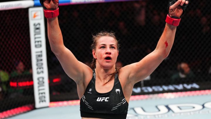 Jasmine Jasudavicius no quiere que la comparen con la 'chica Hawk Tuah' después de la ardiente promoción posterior a la pelea en UFC Denver