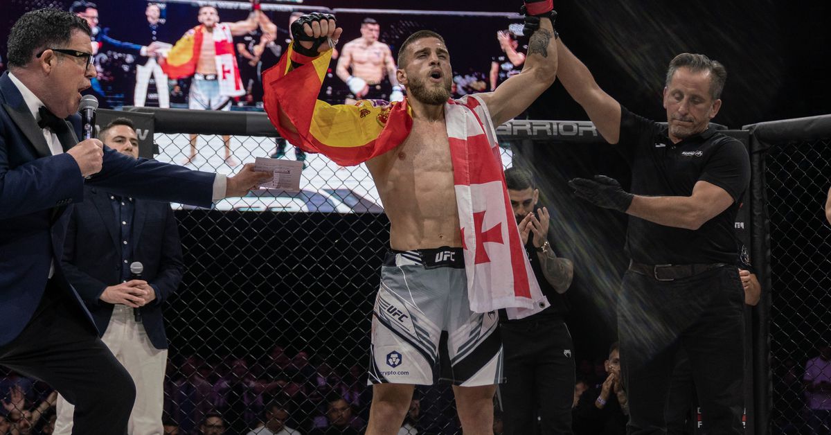 Aleksandre Topuria, hermano del campeón Ilia Topuria, firma con UFC