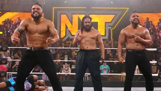 La línea de sangre arruina el combate por el título en parejas en WWE NXT Invasion