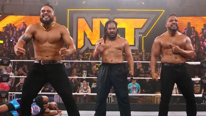 La línea de sangre arruina el combate por el título en parejas en WWE NXT Invasion