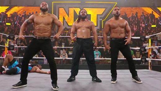 Nathan Frazer de la WWE reacciona a la aparición de Bloodline en NXT