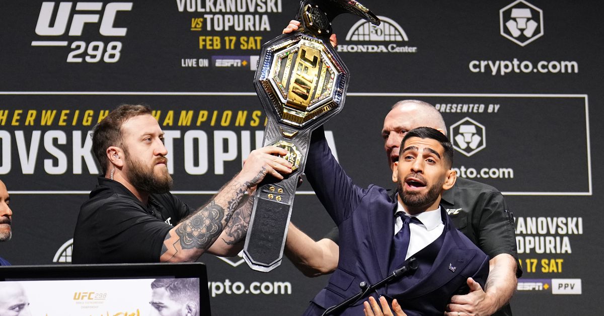 Ilia Topuria tiene grandes aspiraciones después de UFC 308: 'Un campeón mundial de tres pesos, este es mi objetivo'