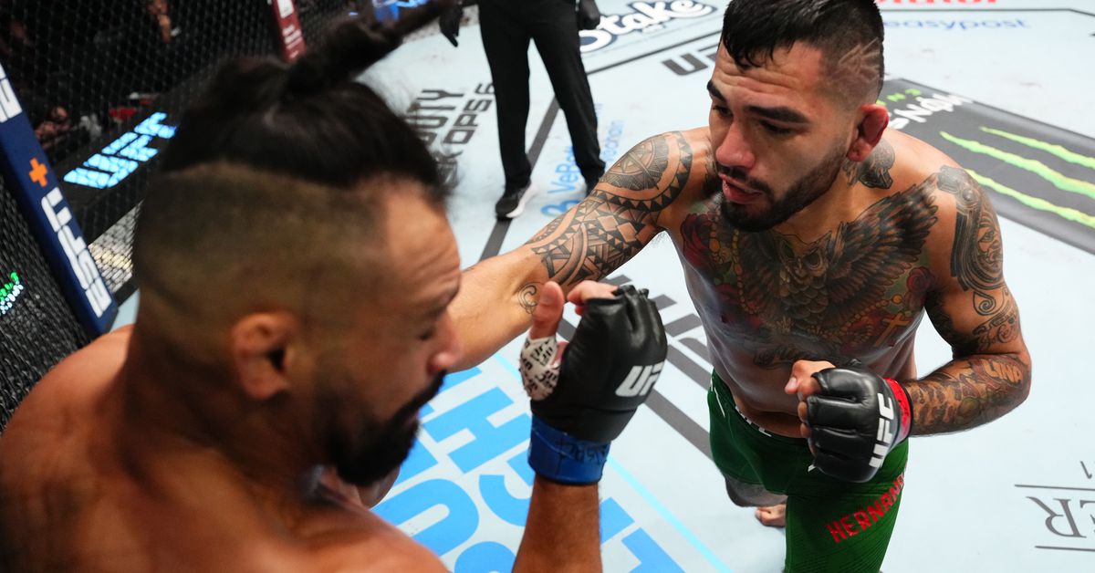 Resultados de UFC Vegas 99: Anthony Hernández sangra a Michel Pereira y gana por nocaut técnico en el quinto asalto