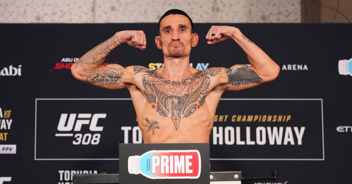 Resultados del pesaje de UFC 308: Ilia Topuria, Max Holloway en el punto, Khamzat Chimaev lo corta