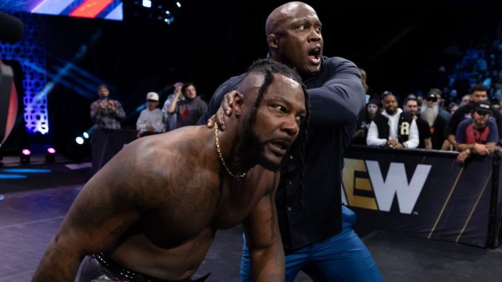 Swerve Strickland se desmaya en Hurt Lock, Bobby Lashley gana el debut PPV de AEW Full Gear