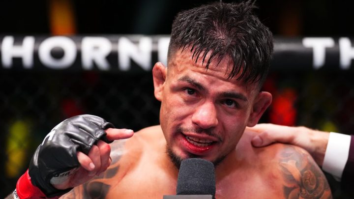 Brandon Royval exonera a Nate Diaz de iniciar pelea con botellas de agua en UFC 310