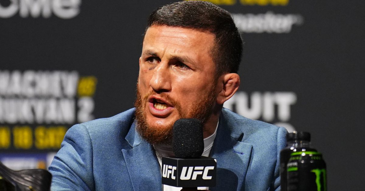 Merab Dvalishvili critica a Umar Nurmagomedov en la primera conferencia de prensa de UFC 311: '¡Eres un pedazo de mierda!'