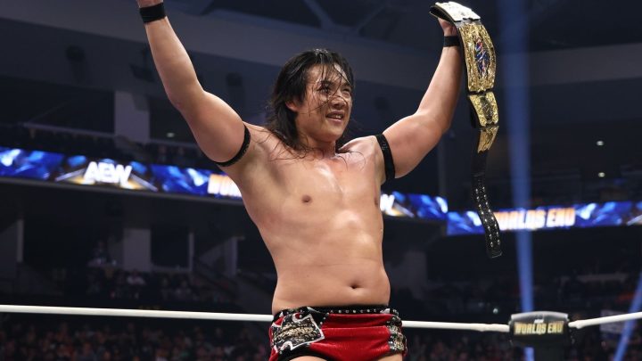 Konosuke Takeshita de AEW anuncia acuerdo con NJPW después de retener títulos en Wrestle Dynasty