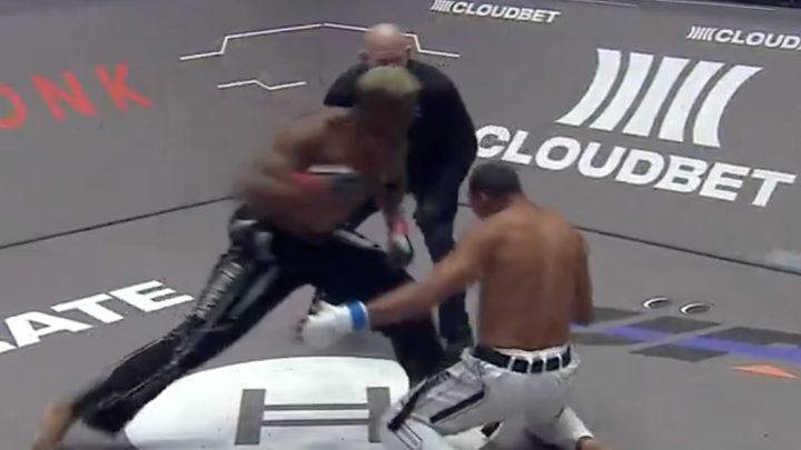 Mira al veterano de UFC Robelis Despaigne Opponente con nocaut de 7 segundos en Karate Combat 53