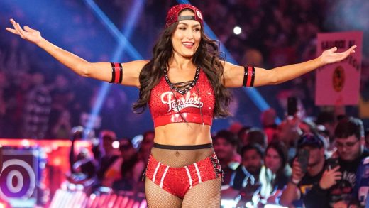 Nikki Bella habla interactuando con Bayley, Roxanne Pérez en WWE Women's Royal Rumble