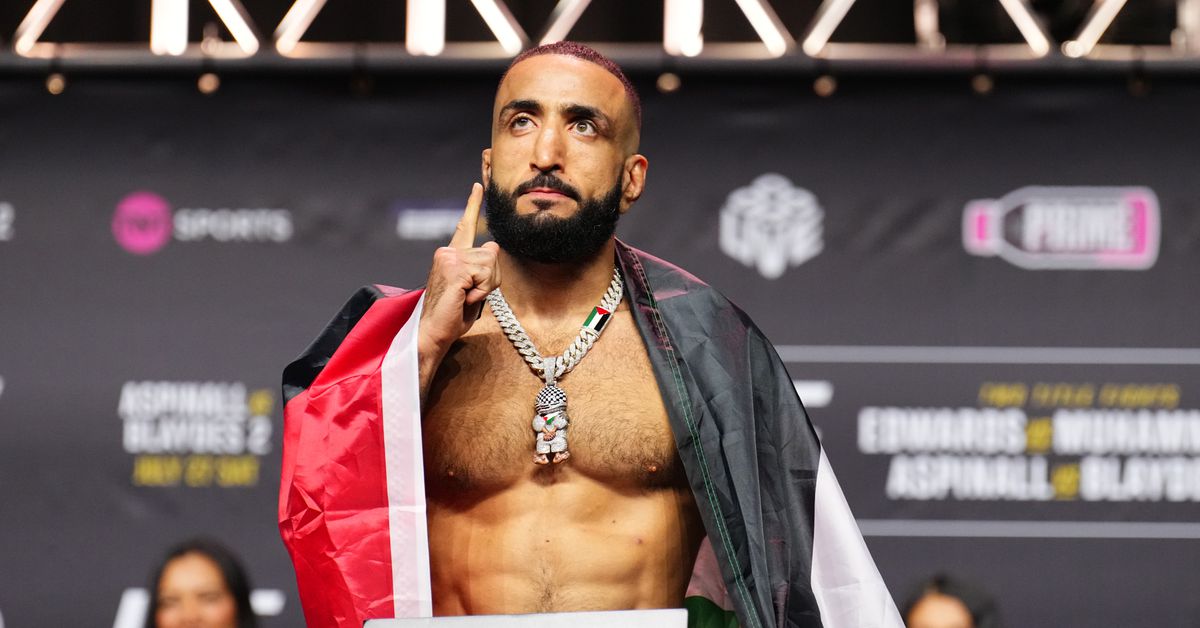 Belal Muhammad habla sobre la bandera de Palestina que falta en el perfil de UFC, no puedo esperar para llevar la bandera para la defensa del primer título