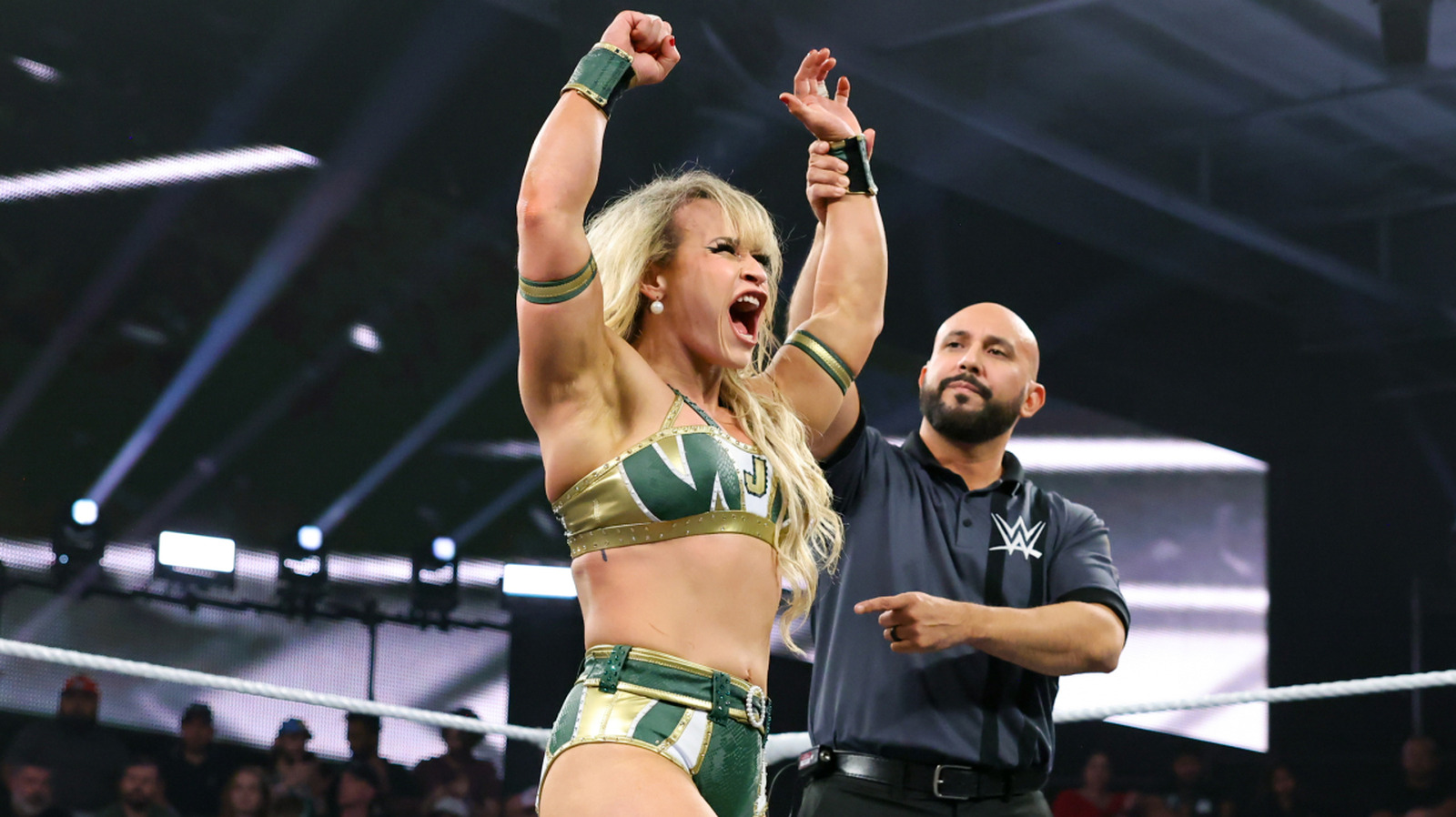 Jordynne Grace de WWE bromea sobre despejar el anillo en NXT