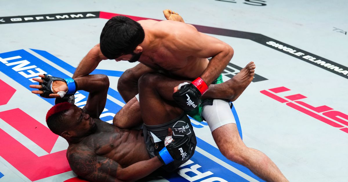 Mira a Gadzhi Rabadanov anotar terroríficos terrenos y libras de golpe sobre el ex luchador de la UFC Marc Diakiese en 32 segundos