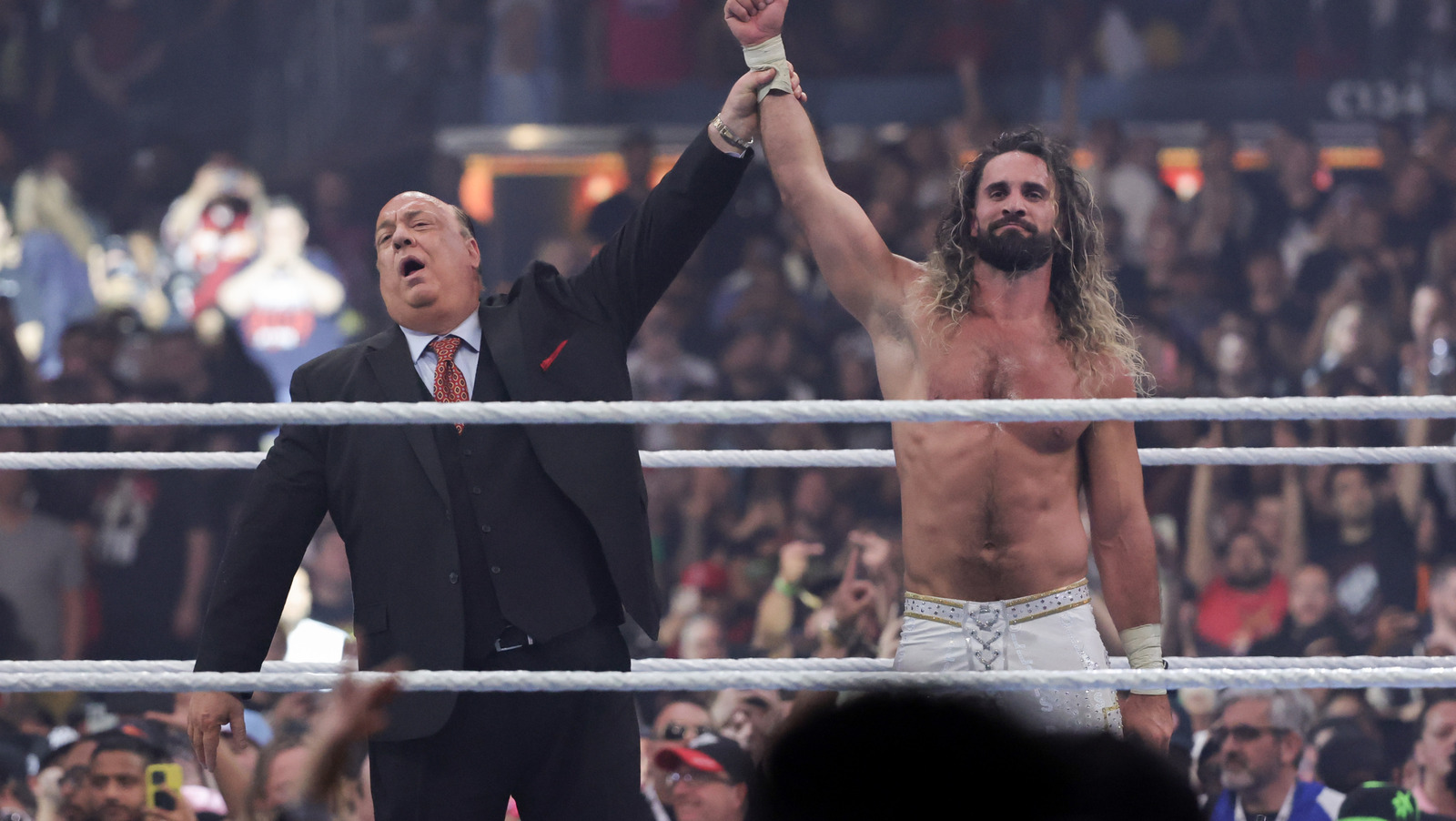 Paul Heyman comparte Comic Celebrando a His & Seth Rollins WWE WrestleMania 41 Victorias