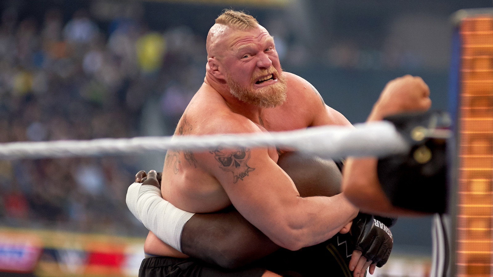 Top WWE NXT Star dice que el partido entre él y Brock Lesnar sería el evento principal cualquier ple