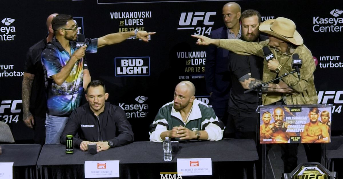 Video: Diego Lopes, Yair Rodríguez se separó por seguridad después de meterse en el altercado acalorado en la conferencia de prensa de UFC 314