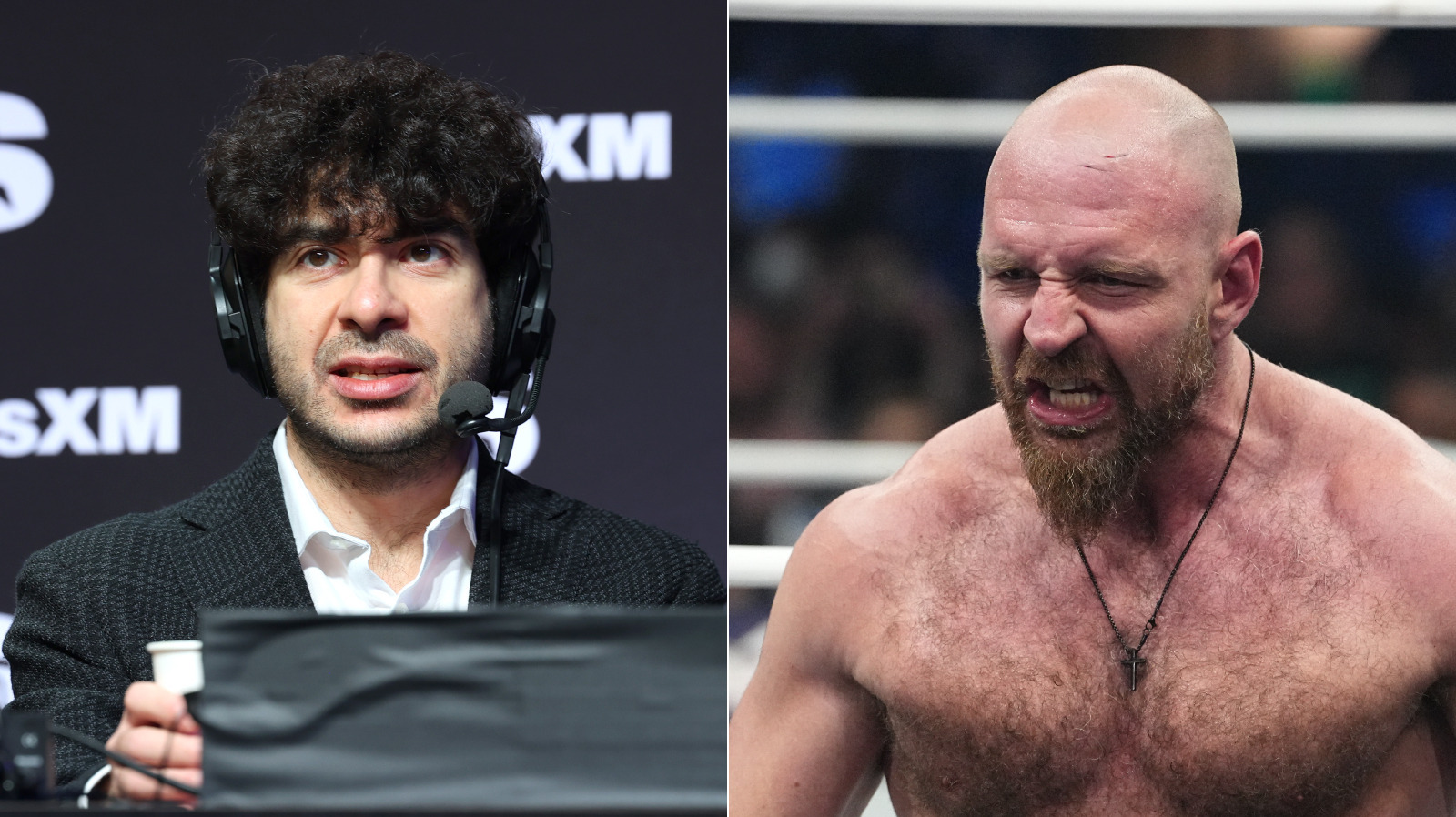 Ex miembro de la tripulación de AEW demandando a la promoción, Jon Moxley durante el incidente de 2023