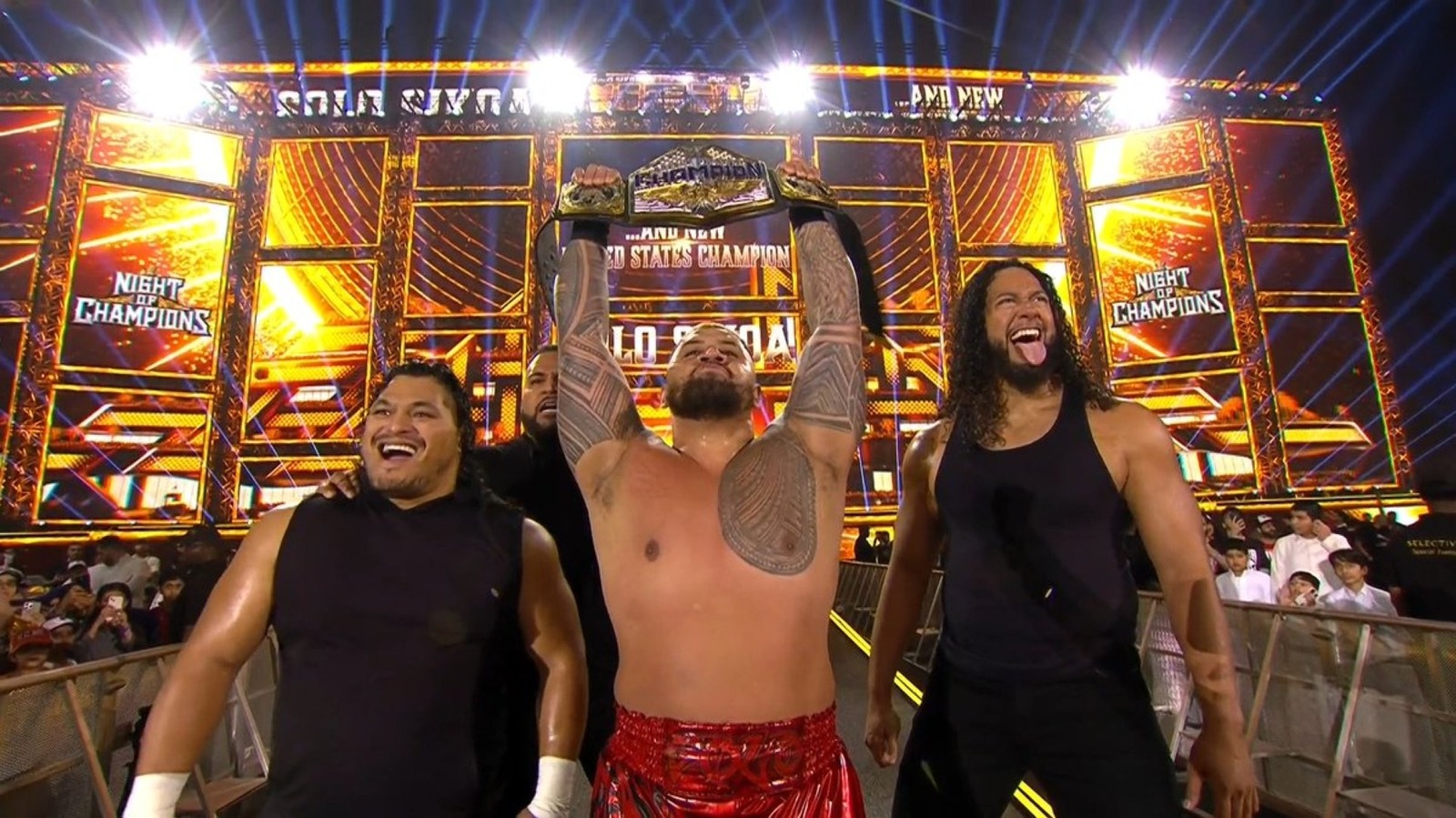 Solo Sikoa gana el título de los Estados Unidos con mucha ayuda en la Noche de los Campeones de la WWE 2025