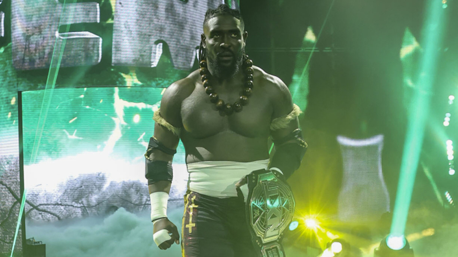 El campeón de la WWE NXT, Oba Femi, listo para la defensa del título en GAB