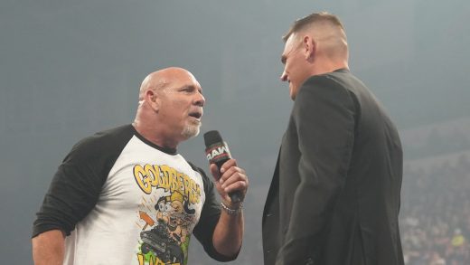 Goldberg se enfrenta a Gunther en WWE Raw antes del partido por el título de Snme, casi llega a Spear