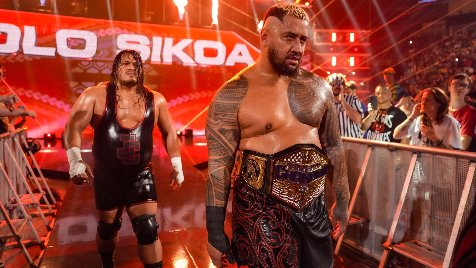 Jacob Fatu enfrenta a solo sikoa después de la primera defensa del título estadounidense de los hombres de la WWE en SNME