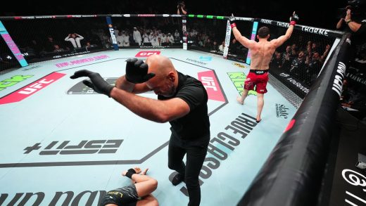 UFC Abu Dhabi Video: Muslim Salikhov Flattens Carlos Leal con brutal un golpe, nocaut en solo 42 segundos