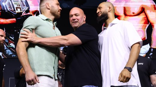Dana White separa a Dricus du Plessis y Khamzat Chimaev después del tenso enfrentamiento antes de UFC 319