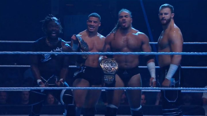 DarkState Win WWE NXT títulos de etiquetas en Heatwave