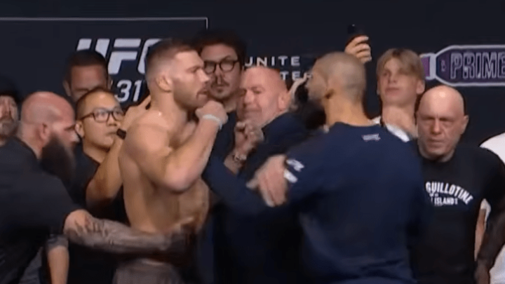 Dricus du Plessis y Khamzat Chimaev se vuelven físicos al enfrentamiento final antes de UFC 319