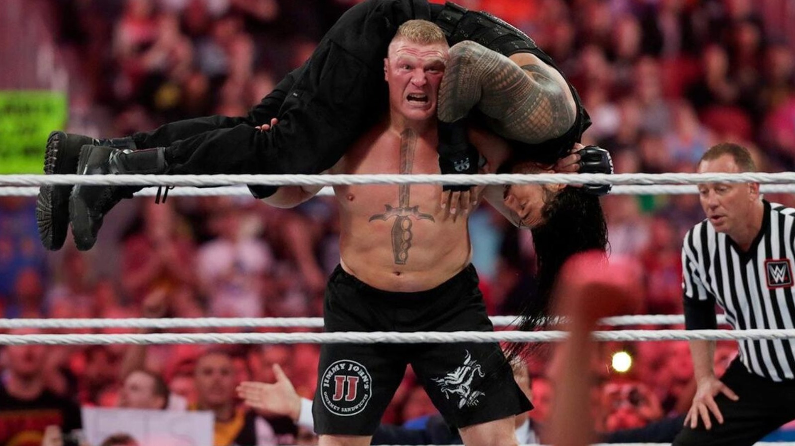 Roman Reigns de la WWE nombra recientemente a Brock Lesnar como oponente favorito de todos los tiempos