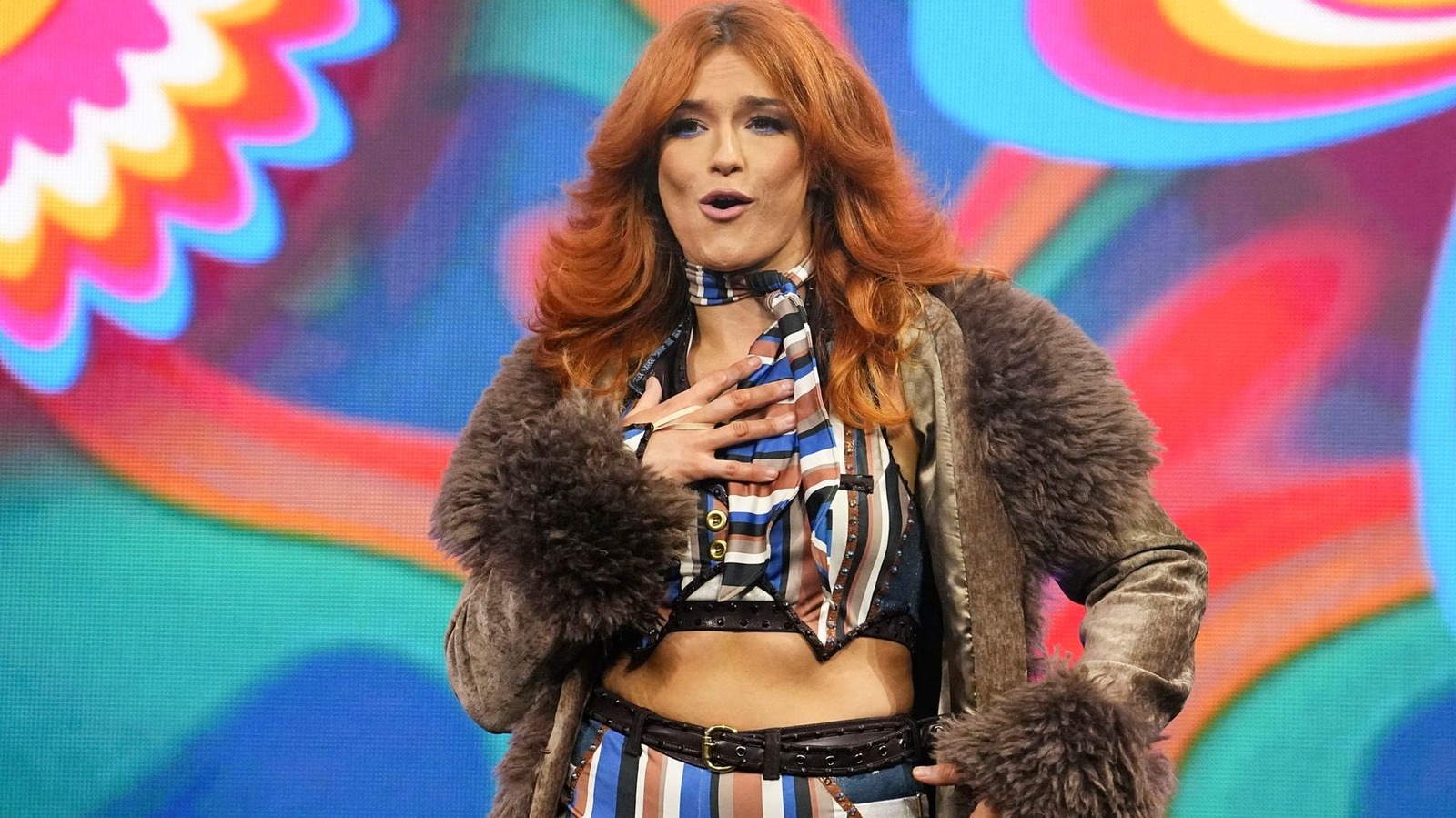 Desafío para el primer partido de Blood & Guts Women's Trawled en una colisión AEW