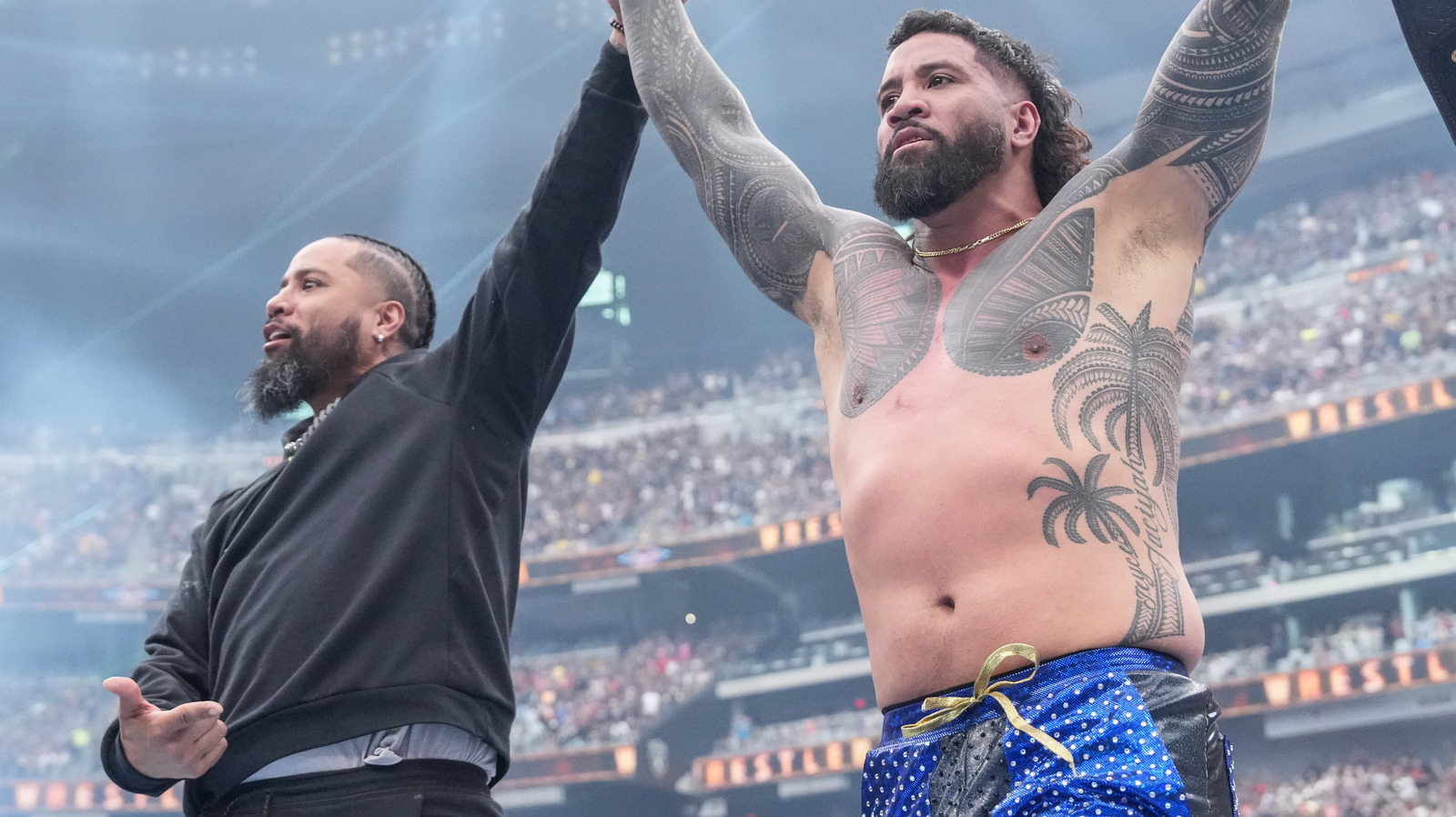 La etiqueta de la WWE de registro defiende los Usos para reunirse para un partido masivo en Wrestlepalooza